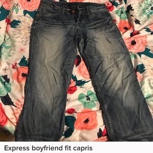 Express boyfriend cut jeans
